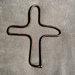 Handmade wrought iron cross